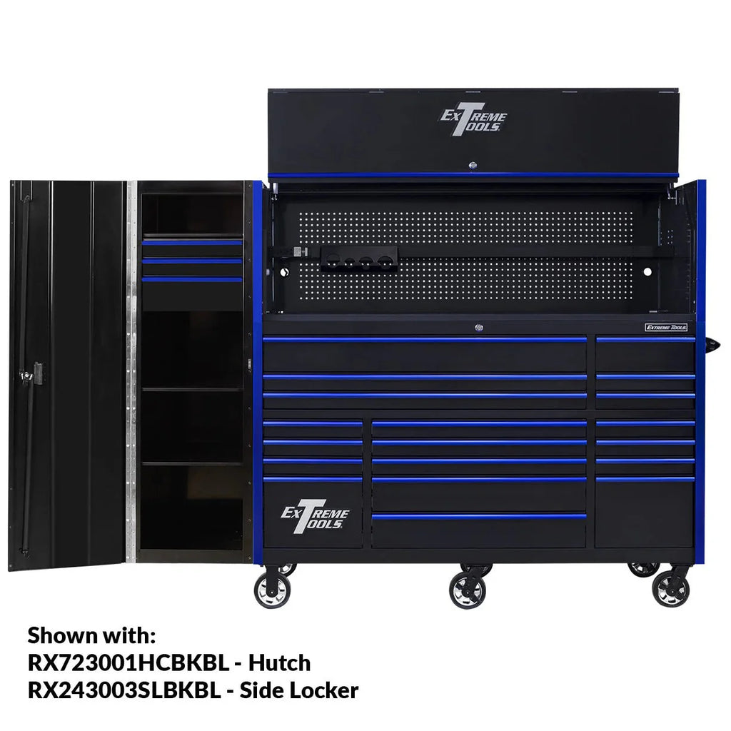 Extreme Tools RX250 Series 72-inch x 30-inch Rolling Cart – 19 Drawers – 250 lb Drawer Slides
