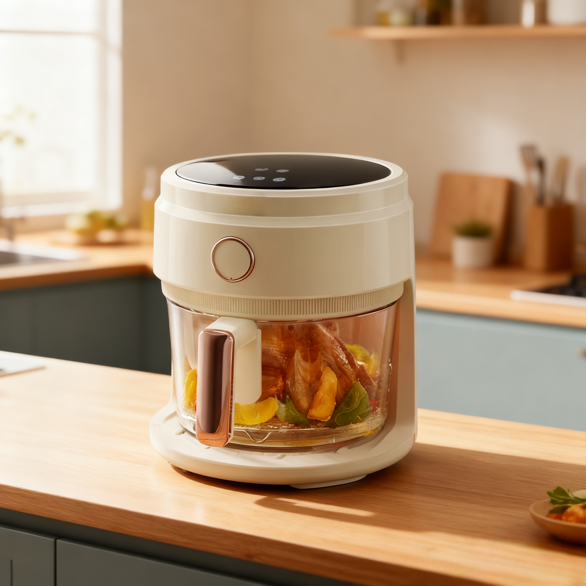 Glass Smart Air Fryer – Touchscreen