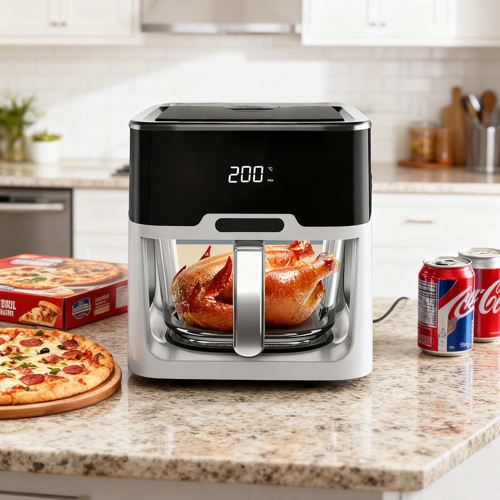 5L Smart Voice & Touch Air Fryer – White