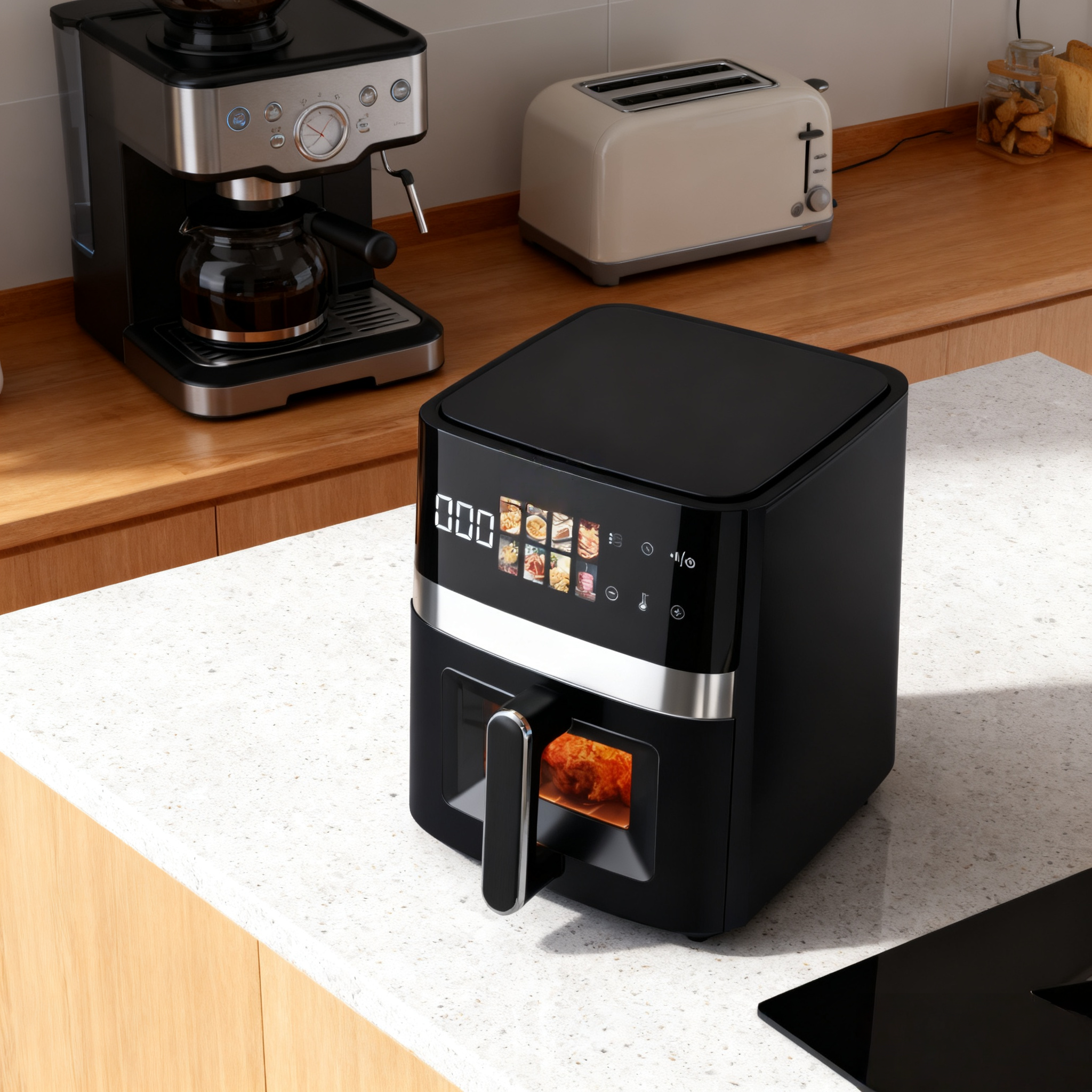 6L Smart Multifunction Air Fryer – Transparent View