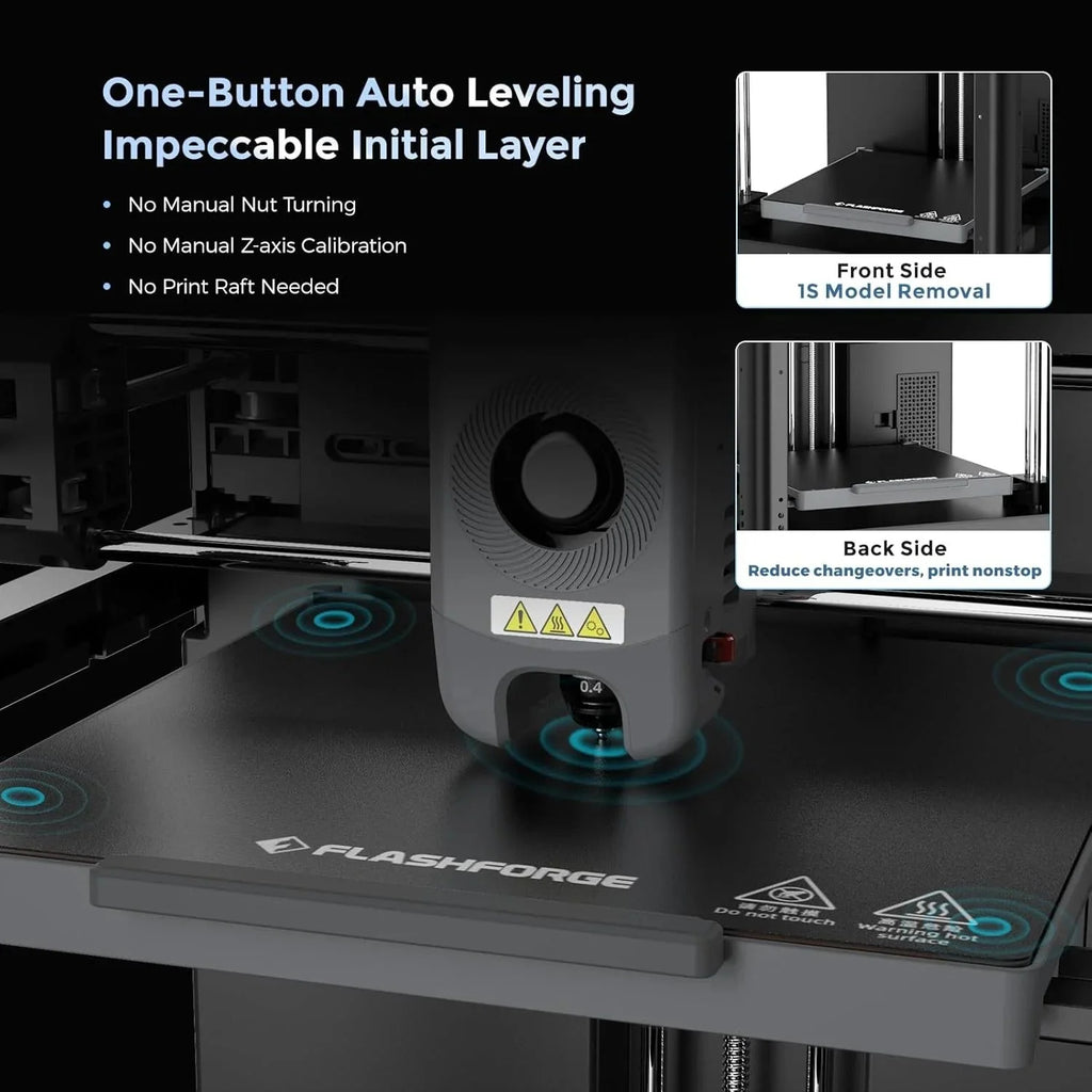 Adventurer 5M 3D printer with fully automatic leveling
