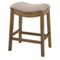 New Ridge Home Goods 26" Saddle Wood Counter Height Stool Weathered Natural