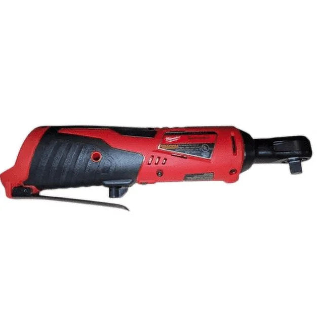 Milwaukee 2457-20 M12 Cordless 3/8" Ratchet ?C 35 ft-lbs Torque, 250 RPM, Low-Profile Head, Variable-Speed Trigger, Compact & Durable Design (Bare Tool)
