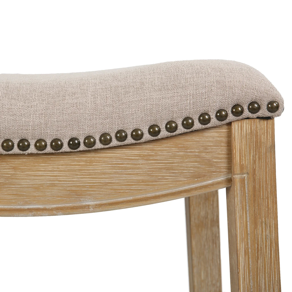 New Ridge Home Goods 26" Saddle Wood Counter Height Stool Weathered Natural
