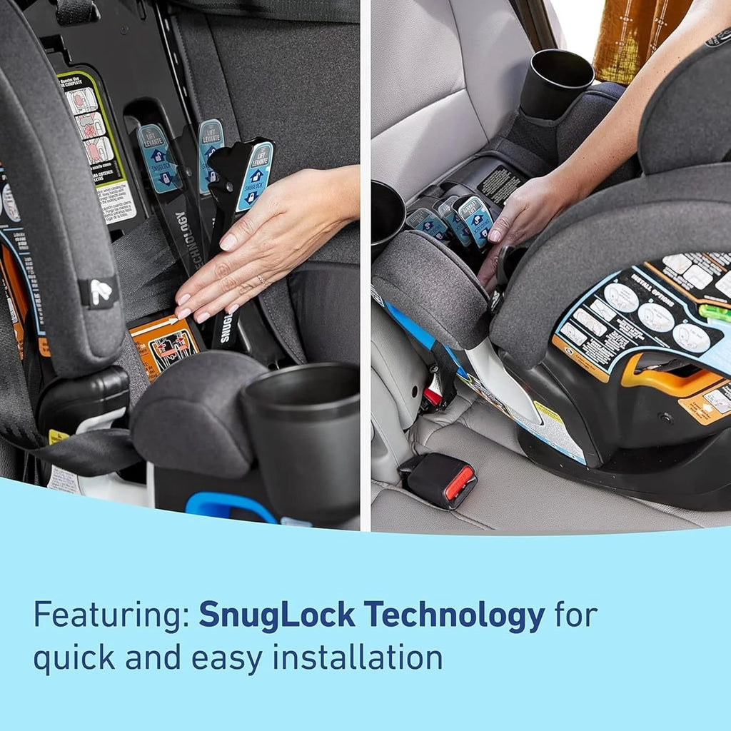 4Ever DLX 4-in-1 Child Car Seat, Charlie | Car seat for babies and toddlers, 10 years of use | Rear-facing, forward-facing and booster seat | Safe, comfortable and practical