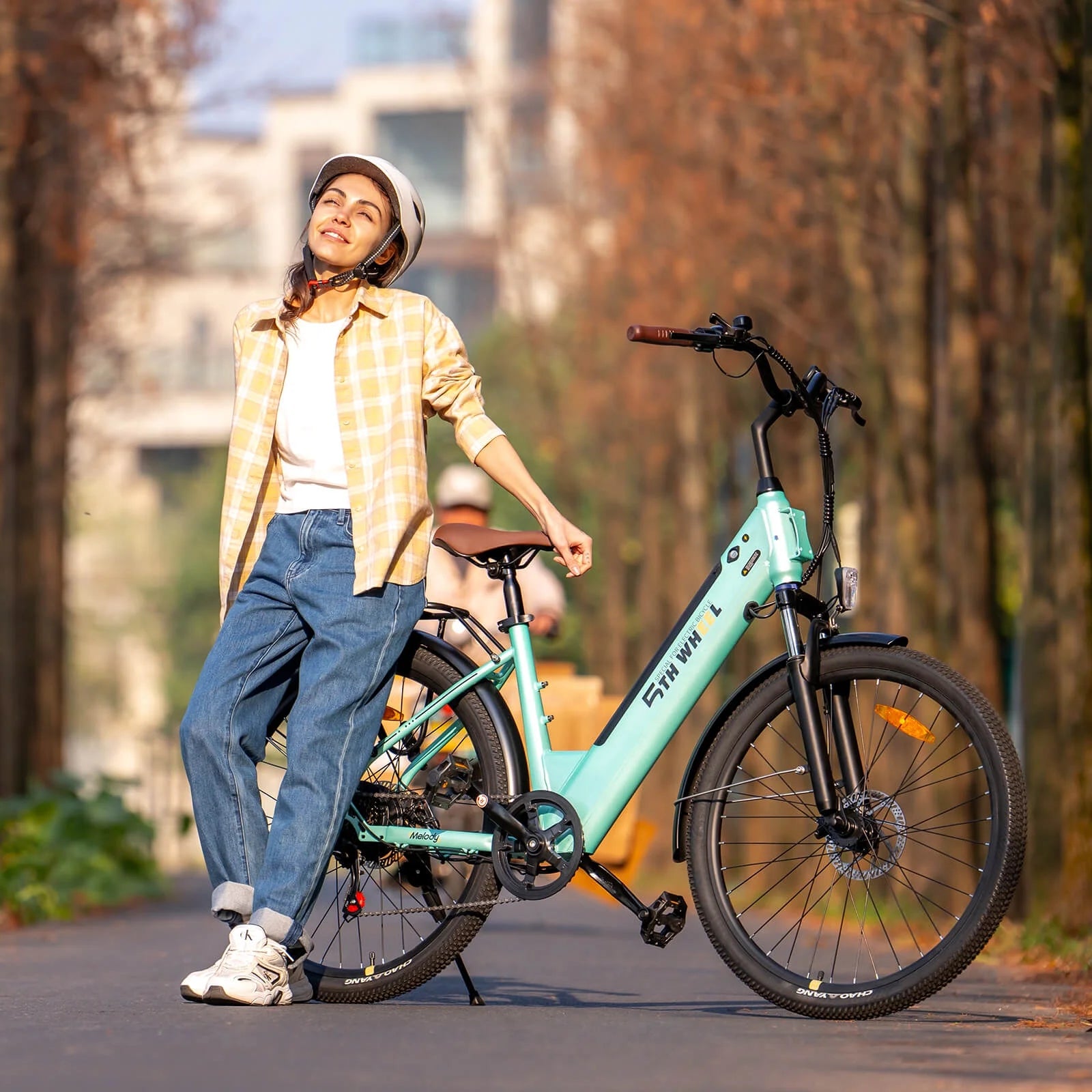 5TH WHEEL Electric Bike for Adult with 350W Motor, W18B 26" EBike with 36V 10.4Ah Removable Battery Ebike, Electric Bicycle with 7 Speed, UL2849
