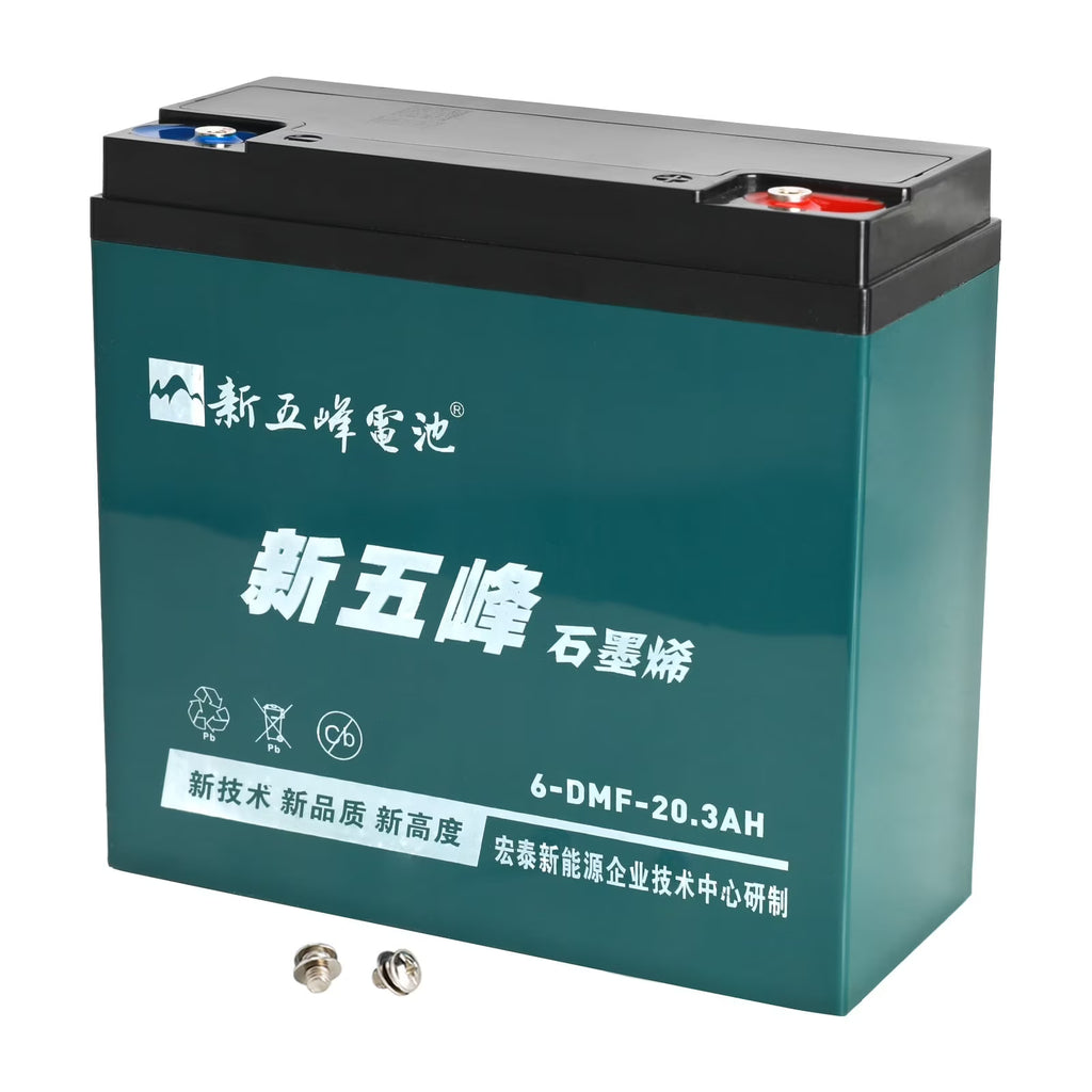 12V 20Ah Battery 6-DMF-20 Sealed Lead Acid Battery 6-DZM-20 for Mobility Scooter Electric Go Kart E Bike Motorcycle Golf Carts Electric Wheelchair ATV UTV Generator