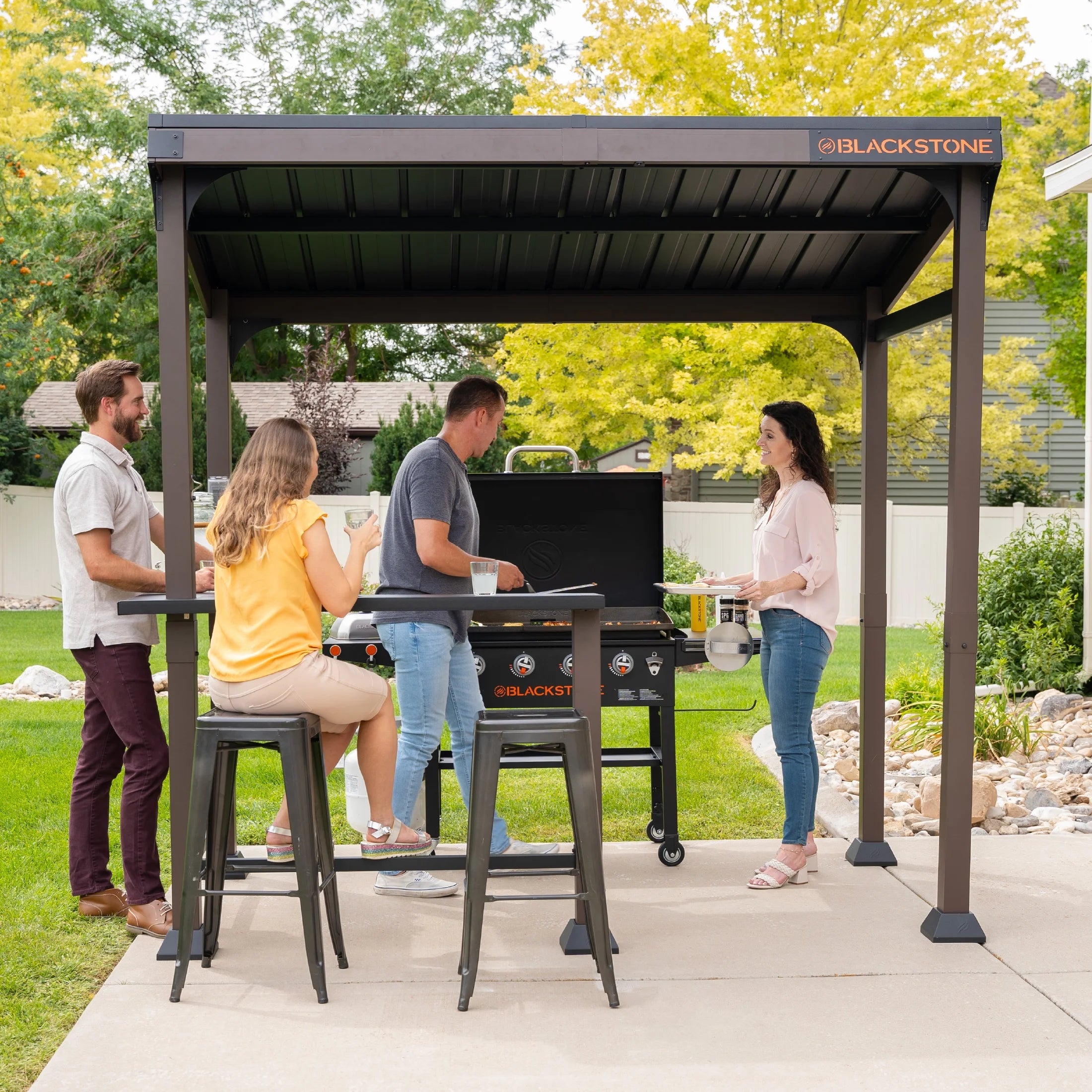 Blackstone 5' x 8' Outdoor Griddle/Grill Pavilion Grill Gazebo