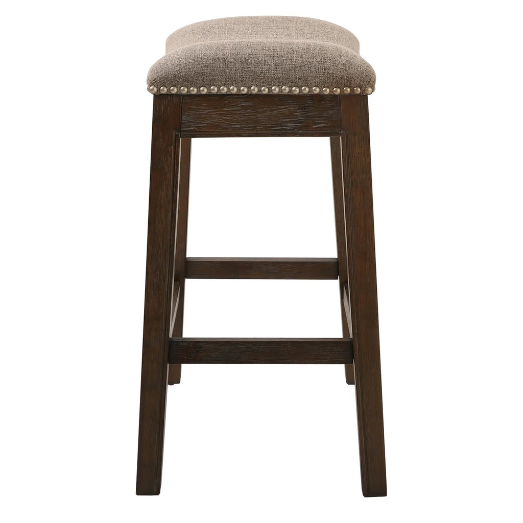 New Ridge Home Goods 26" Saddle Wood Counter Height Stool Weathered Natural