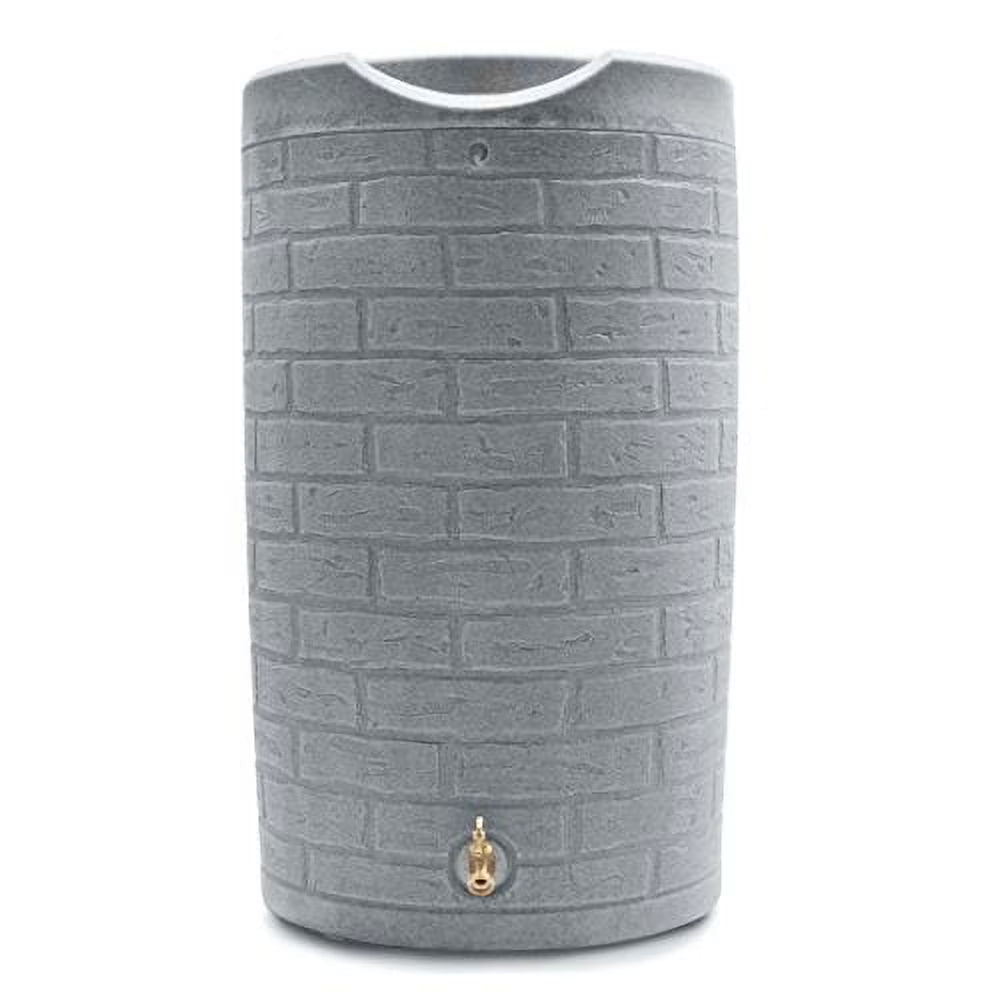 Good Ideas IMP-D50-DAR Impressions Downton Rain Saver Rain Barrel, 50 Gallon, Dark Granite