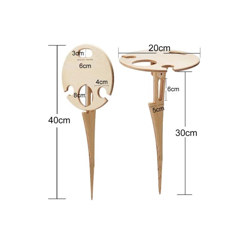 Outdoor portable DIY folding table for wine