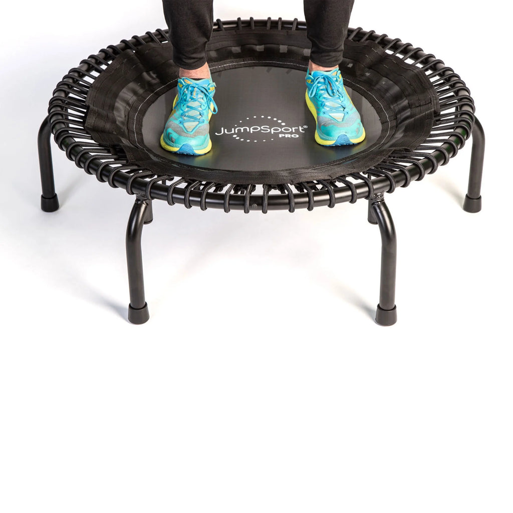 JumpSport 350 Pro Fitness 39" Cardio Workout Indoor Trampoline, Teal/Black