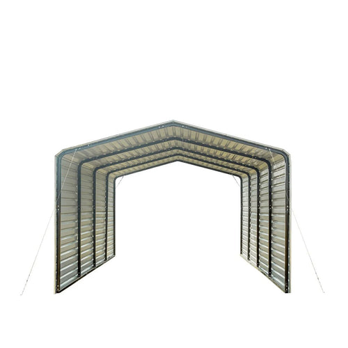 2025 TMG-CP1220F 12' x 20' All-steel carport with closed side walls
