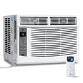 Window air conditioner with reusable filter and controls, 6000 BTU, 115 V~, suitable for rooms up to 250 square feet