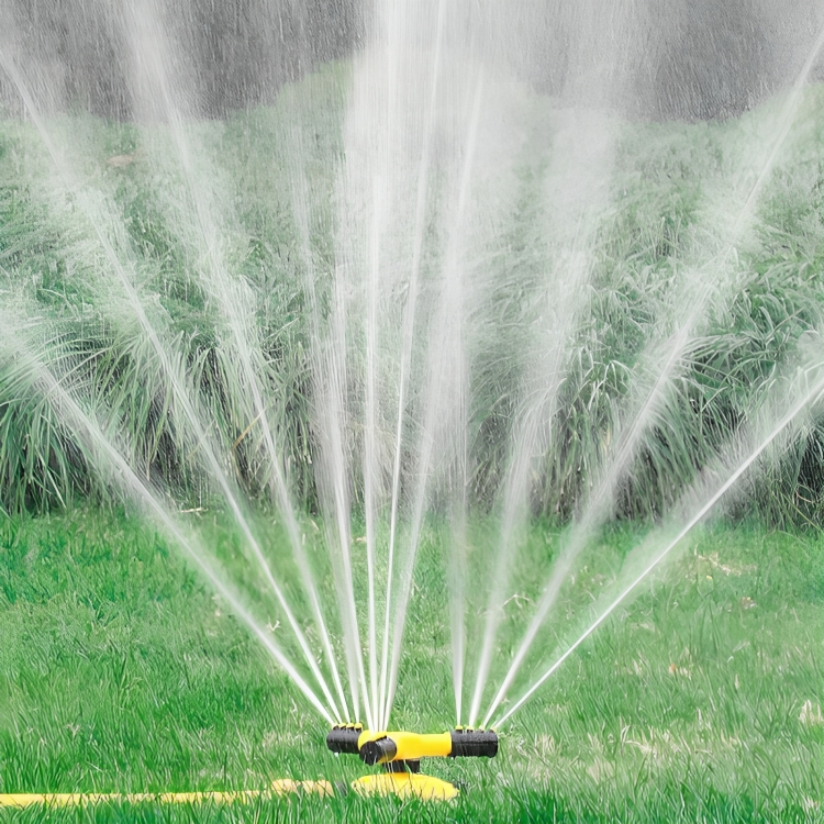 BRotating Sprinkler for Lawn | 360° Coverage, Water-Saving Technology & Adjustable Spray for Efficient Garden Irrigation