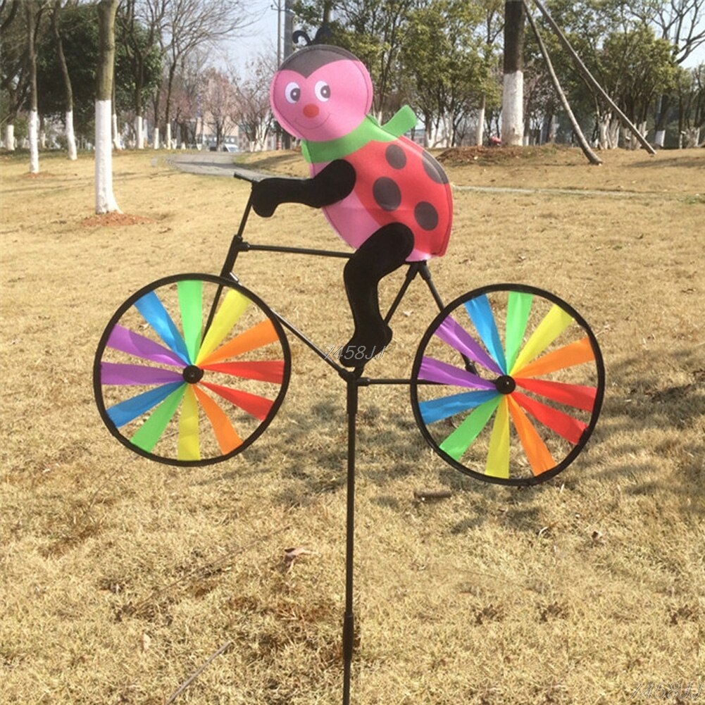 Animal Bicycle Wind Spinner: Outdoor Decoration
