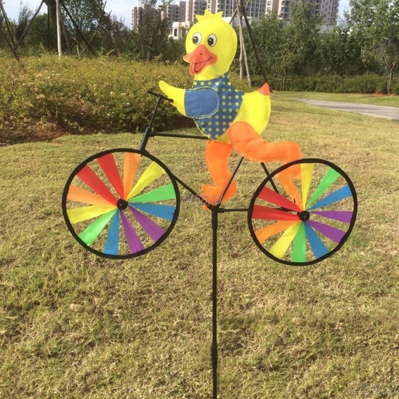 Animal Bicycle Wind Spinner: Outdoor Decoration