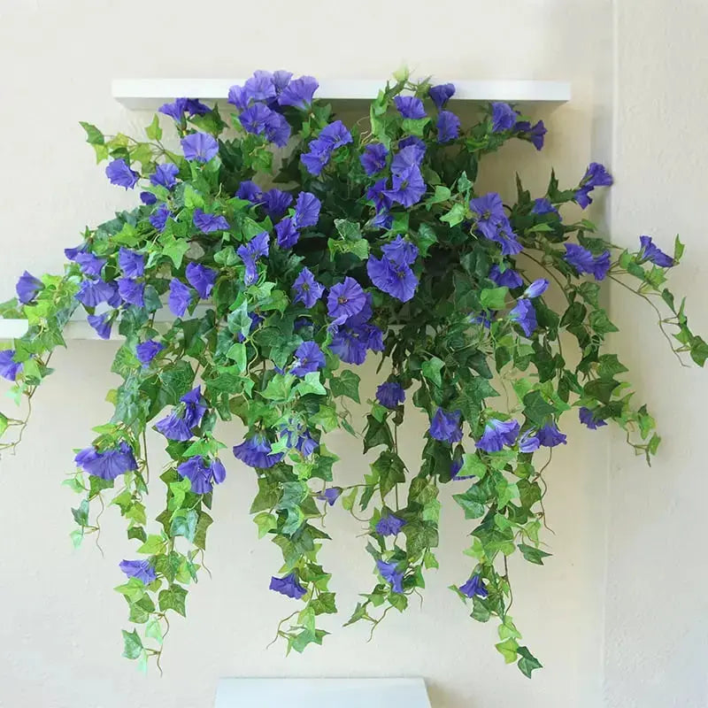 Realistic, UV-resistant artificial morning glory - Buy one, get one!