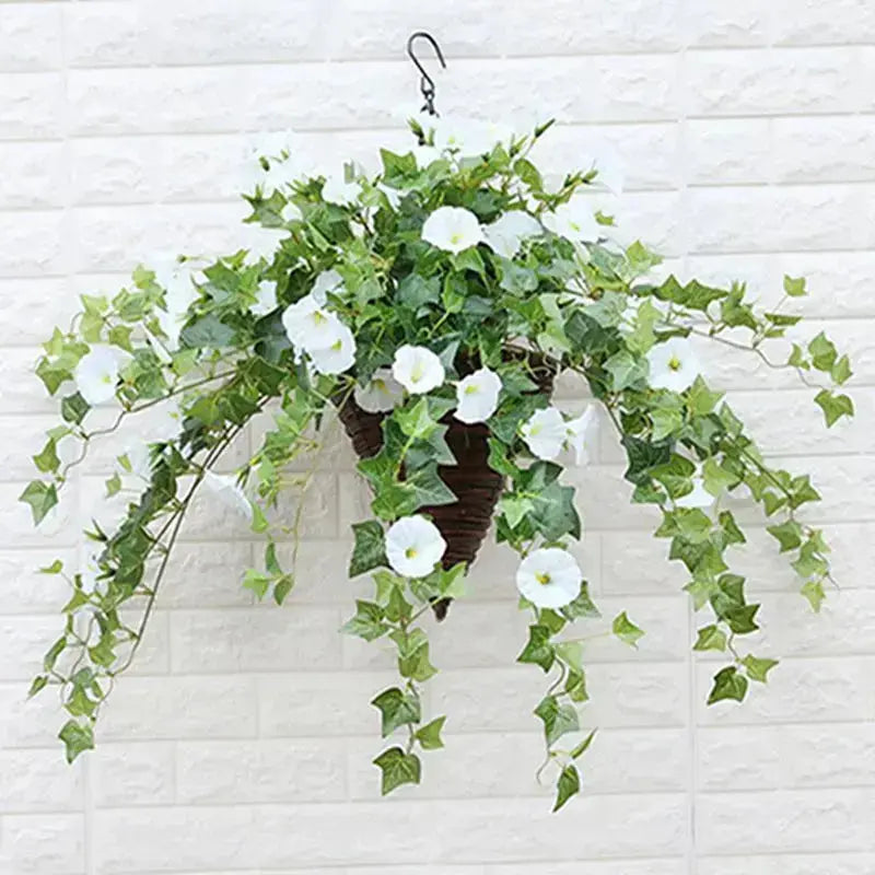 Realistic, UV-resistant artificial morning glory - Buy one, get one!