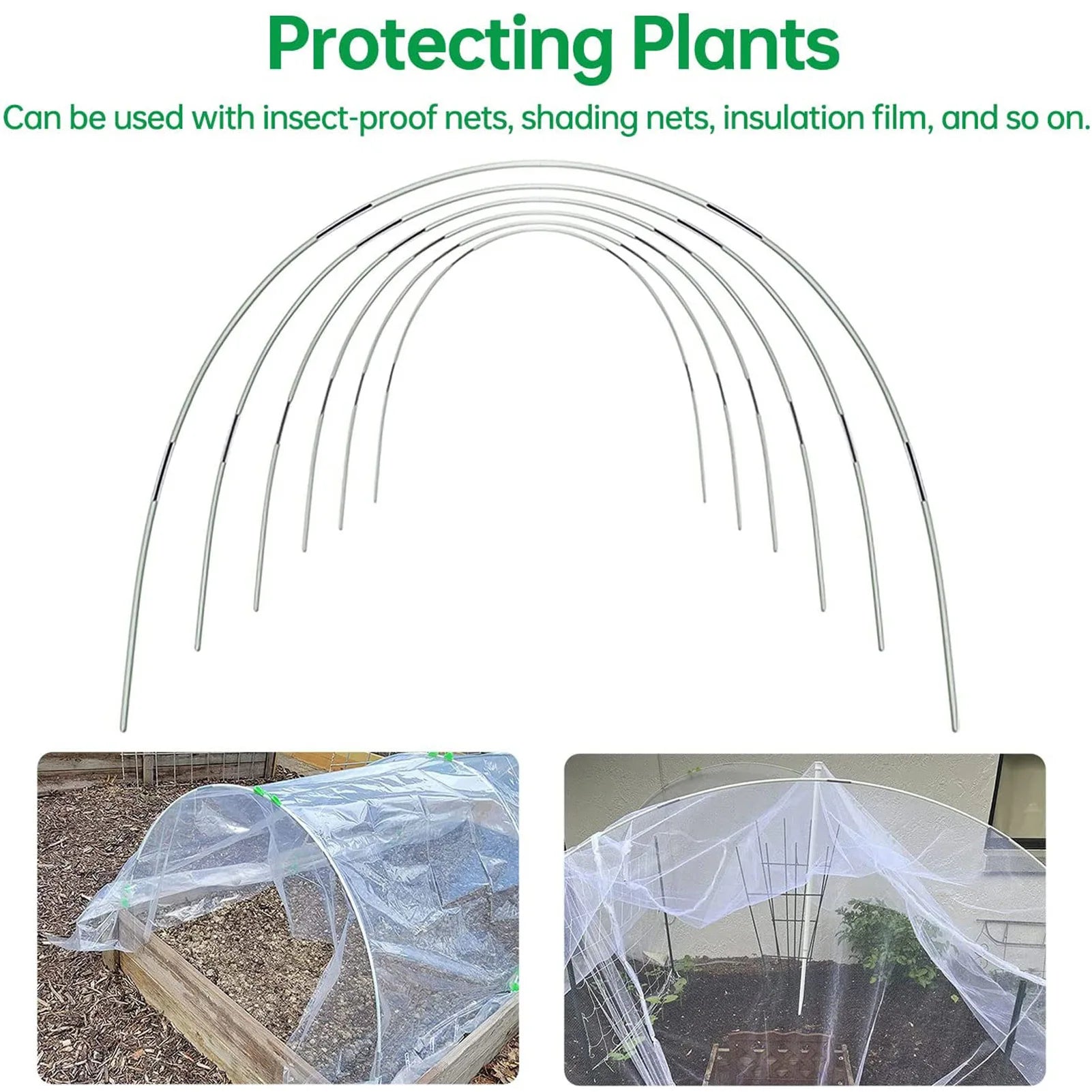 Plantura FlexGrow Garden Arch Set made of fiberglass