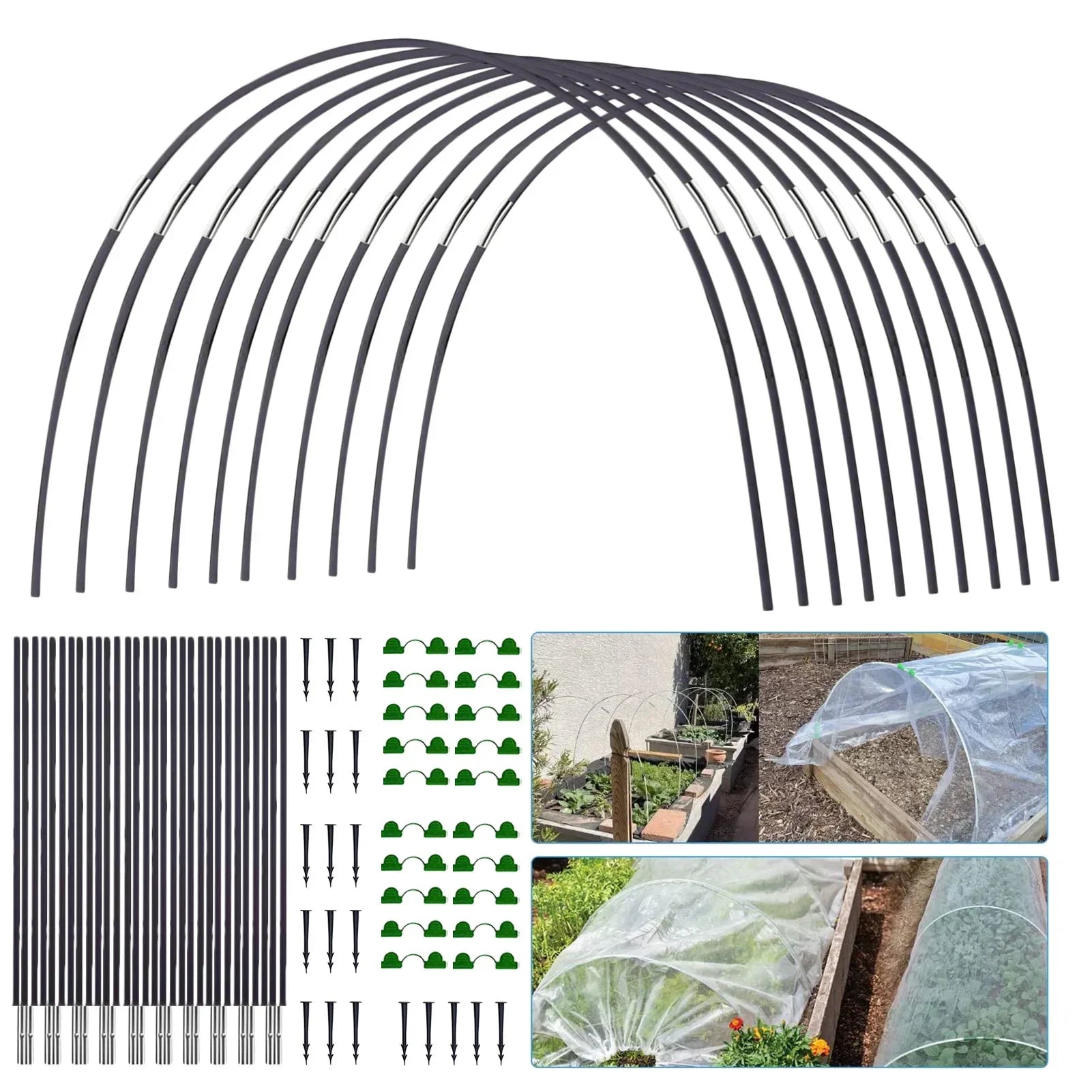Plantura FlexGrow Garden Arch Set made of fiberglass