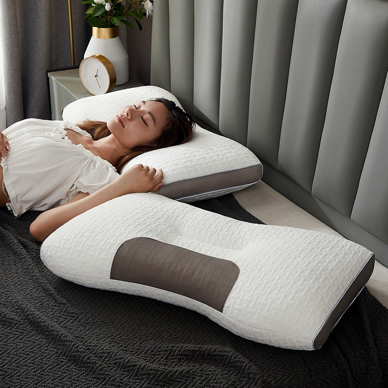 Hybrid Pillow for Back and Side Sleepers - Neck and Shoulder Support Pillow