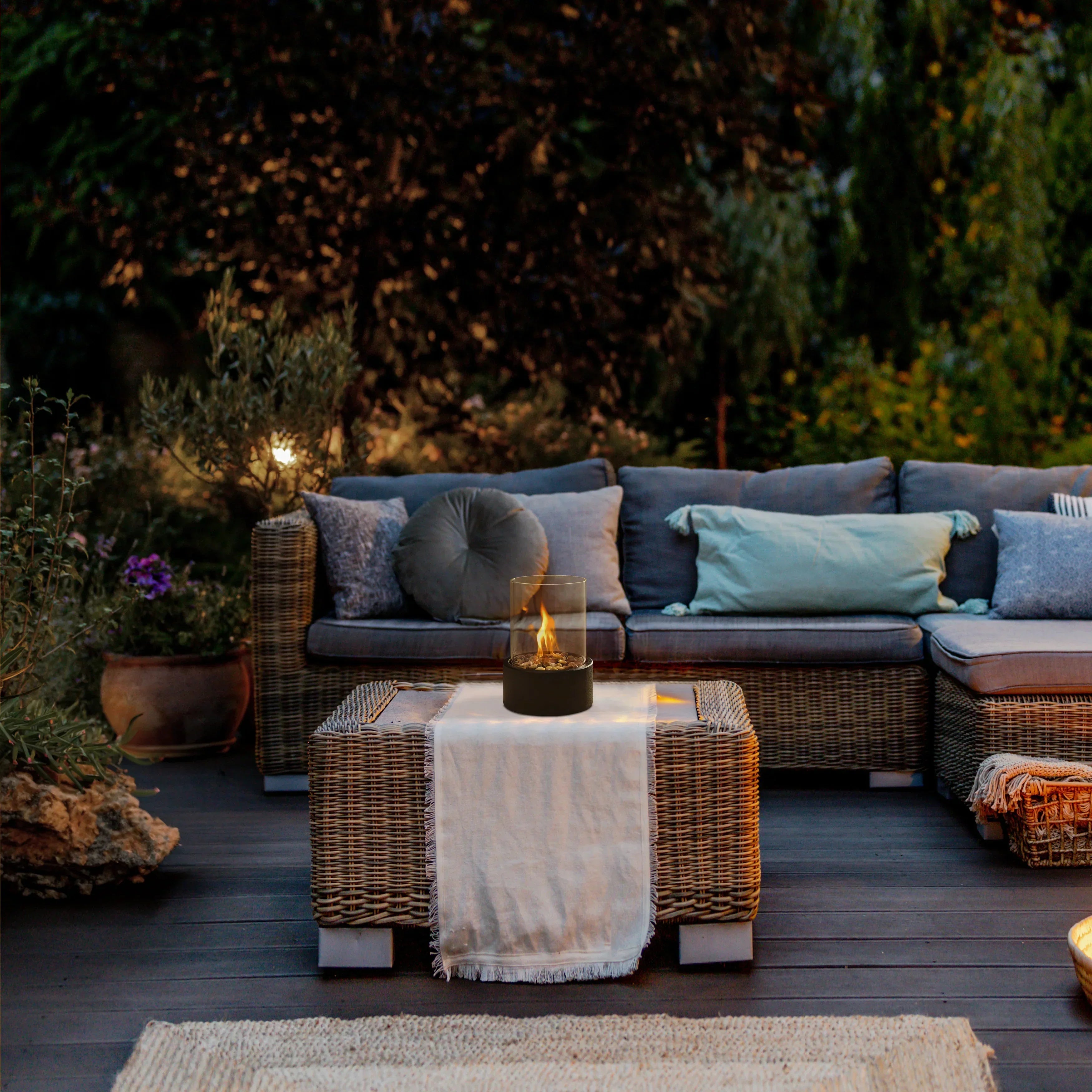 Portable fire bowl for a cozy atmosphere | Elegant & modern table fire bowl - Shakti