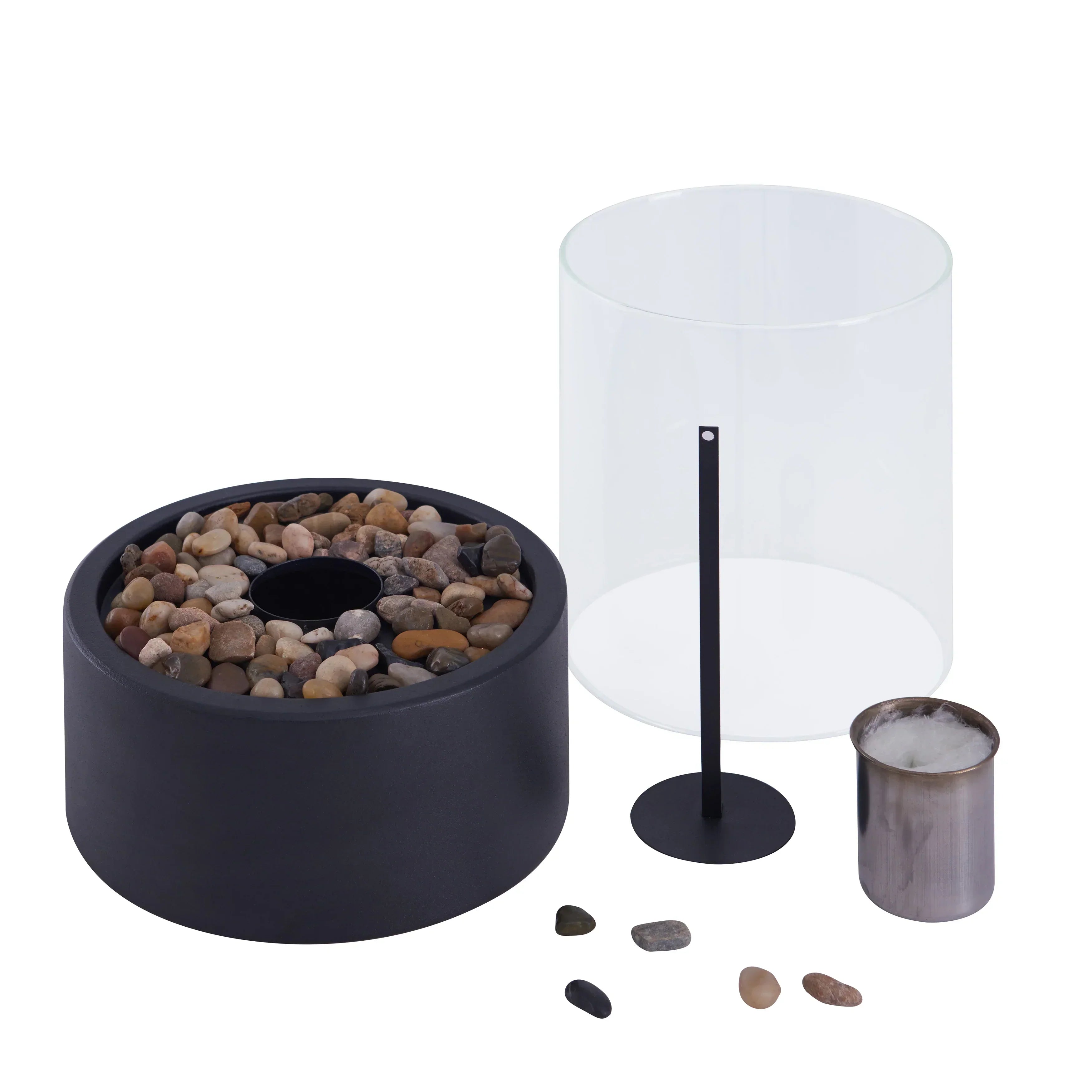 Portable fire bowl for a cozy atmosphere | Elegant & modern table fire bowl - Shakti