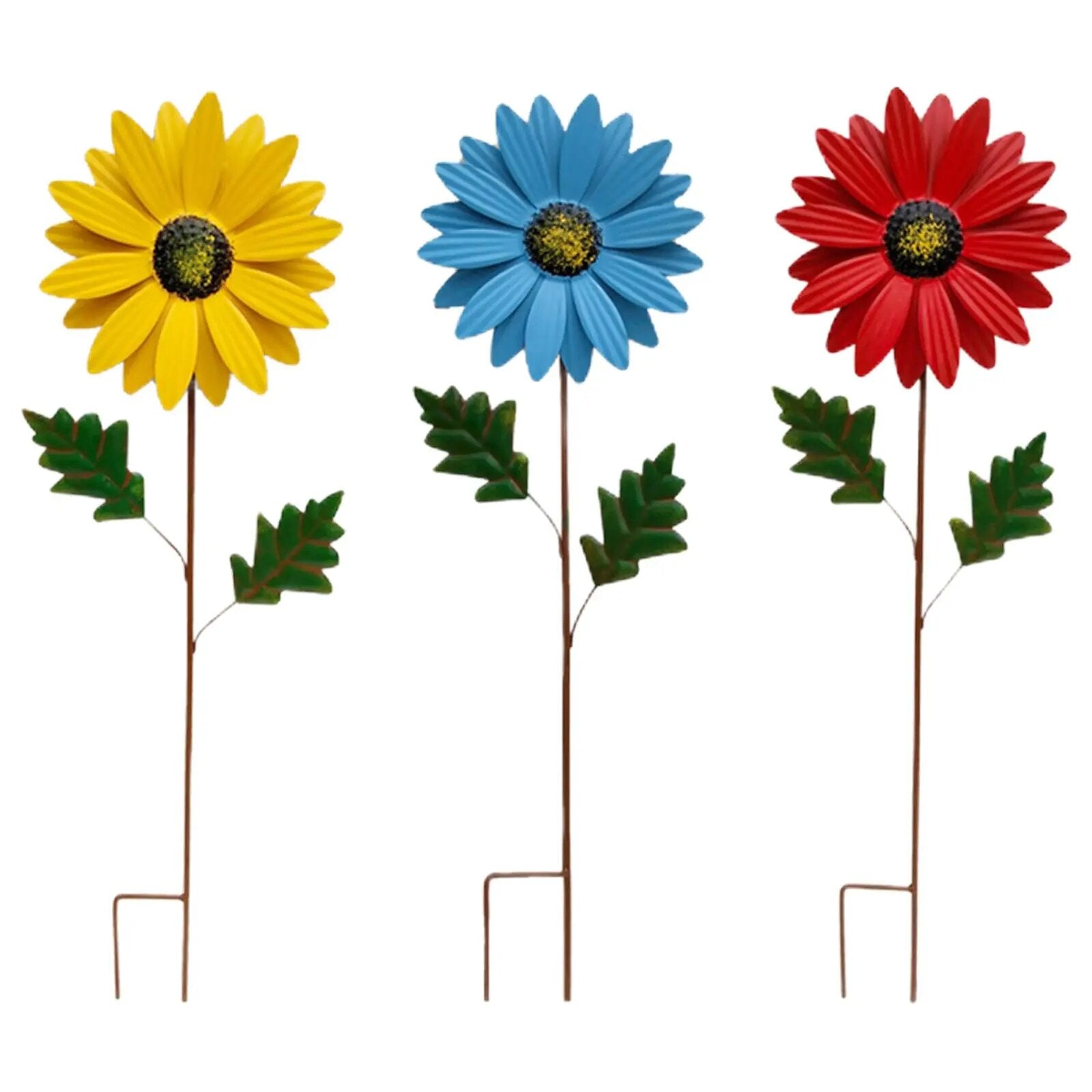 Whimsical Wind: Colorful Metal Windmill Decoration