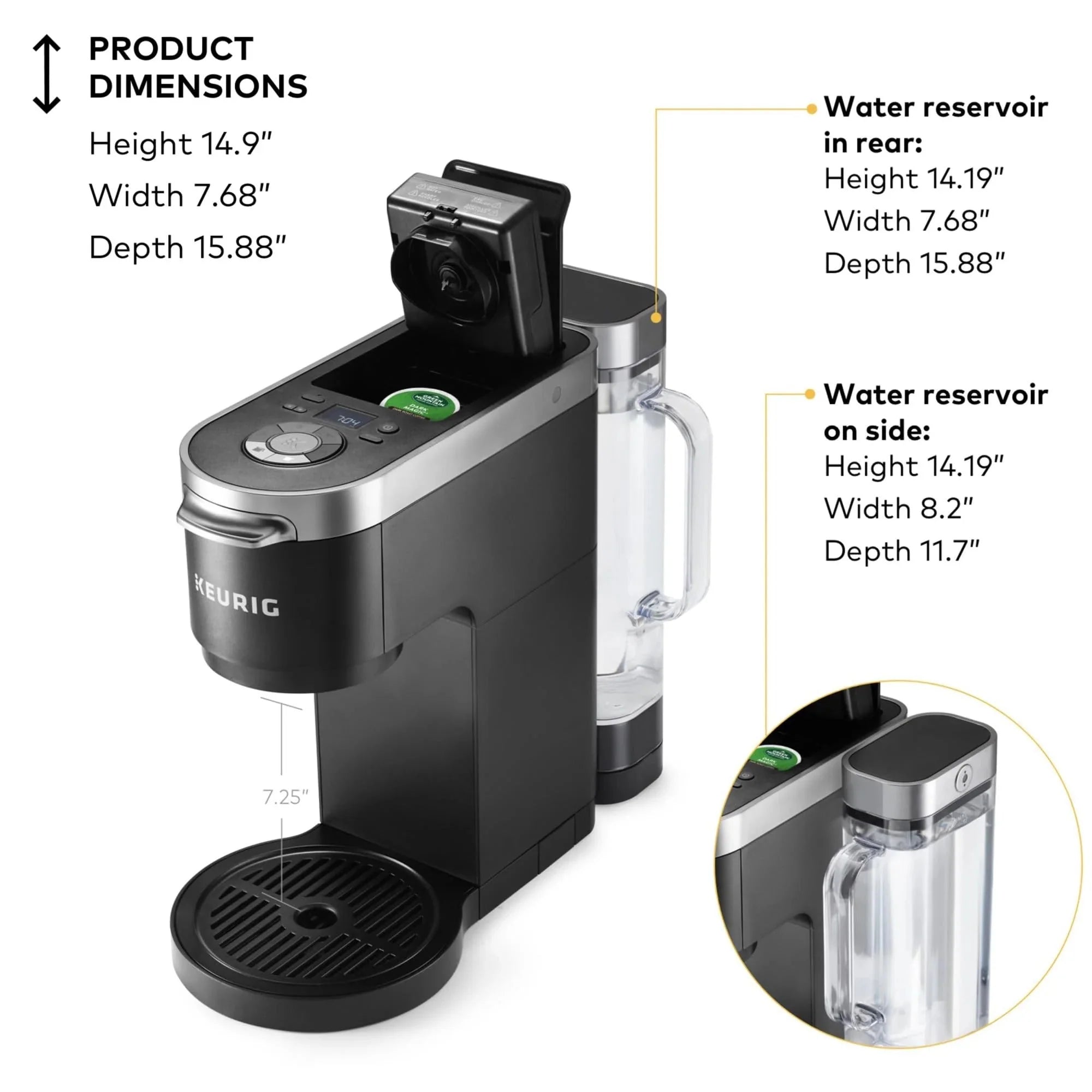 Keurig K-Duo Plus coffee machine for single servings and pots