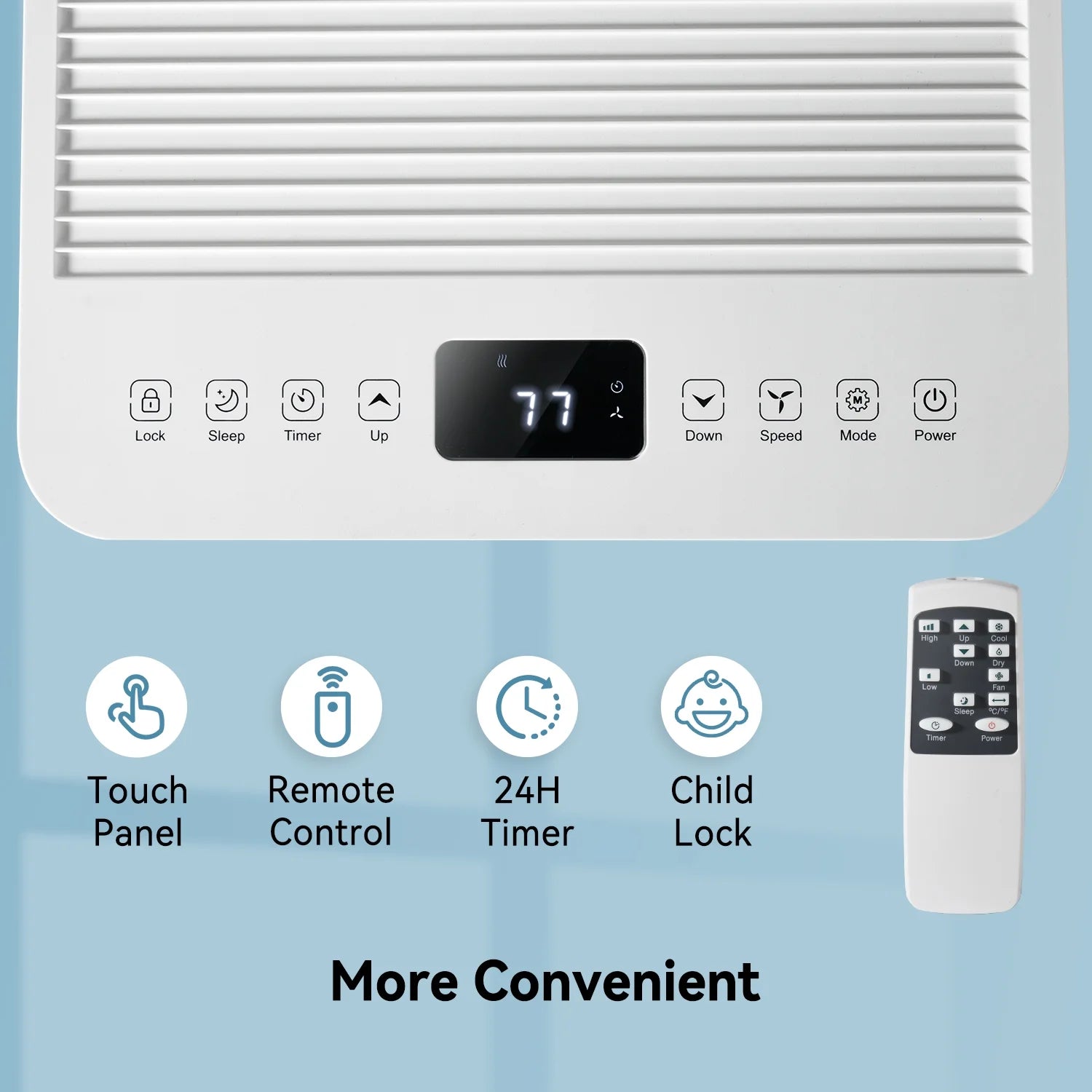 Bapipro 10,000 BTU Smart Portable AC - WiFi/Remote, 4-in-1 for 300 Sq.Ft, 24H Timer, Window Kit, ??55dB, ETL Certified