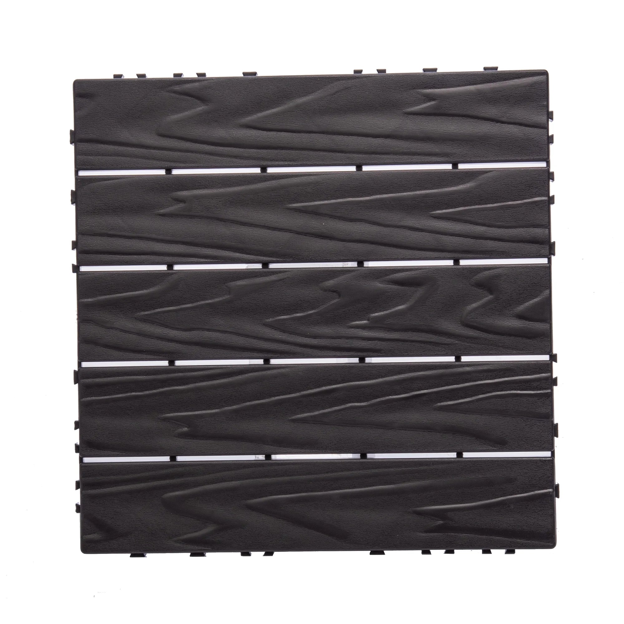 76-Pack Plastic Interlocking Deck Tiles - 68.80 Sq.Ft Outdoor Plastic Flooring Super Durable & Waterproof All-Weather Indoor/Outdoor
