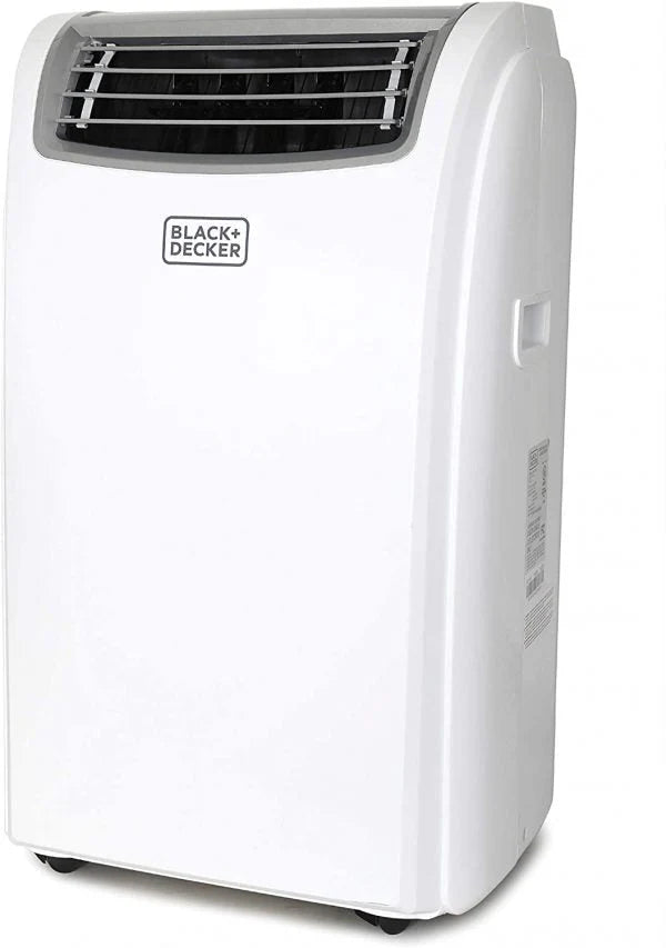 BLACK+DECKER Portable Air Conditioner with 14,000 BTU, Heating Function and Remote Control, White
