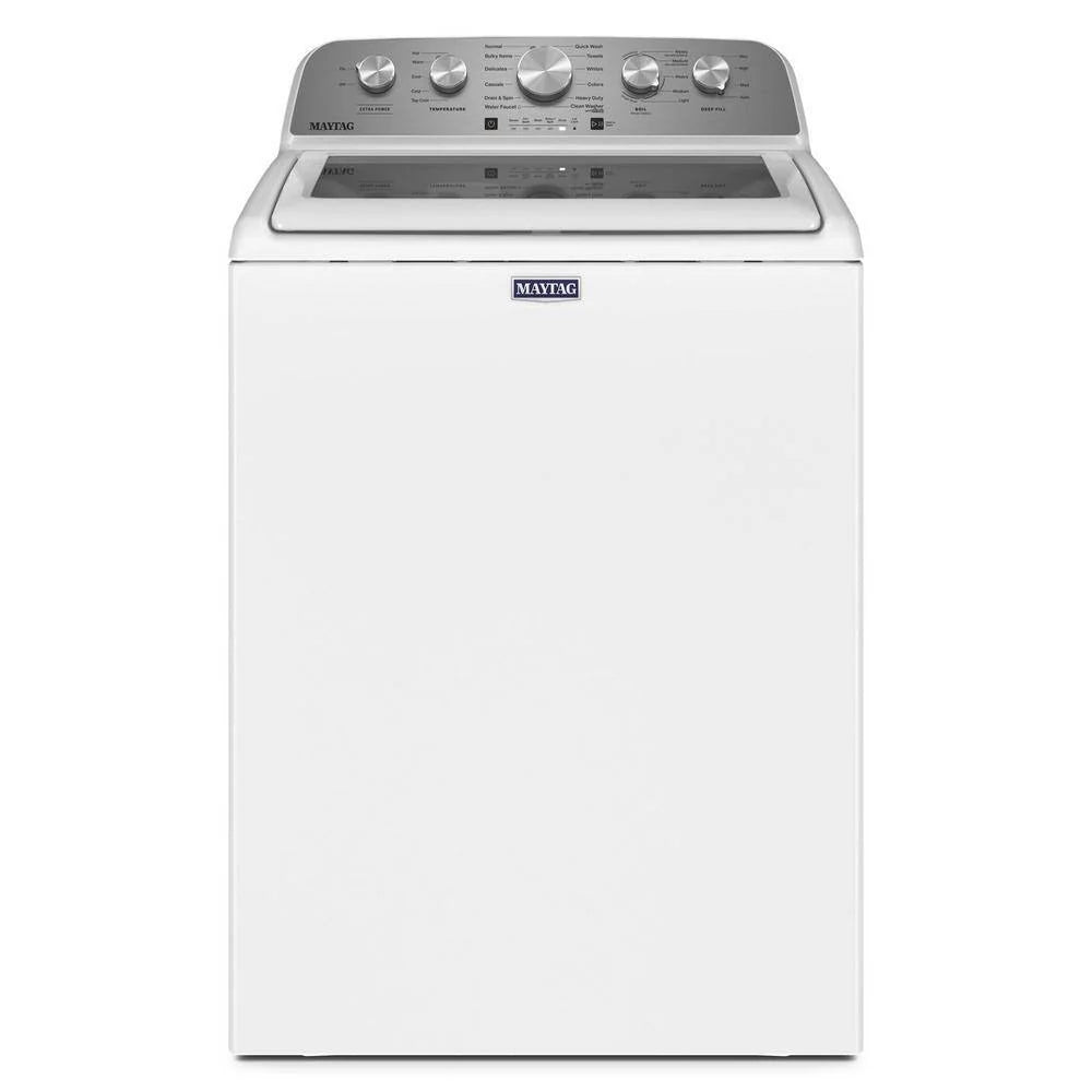 Maytag Top-Loading Washing Machine with 4.8 Cubic Foot Capacity and Extra Power Boost, White – MVW5430MW