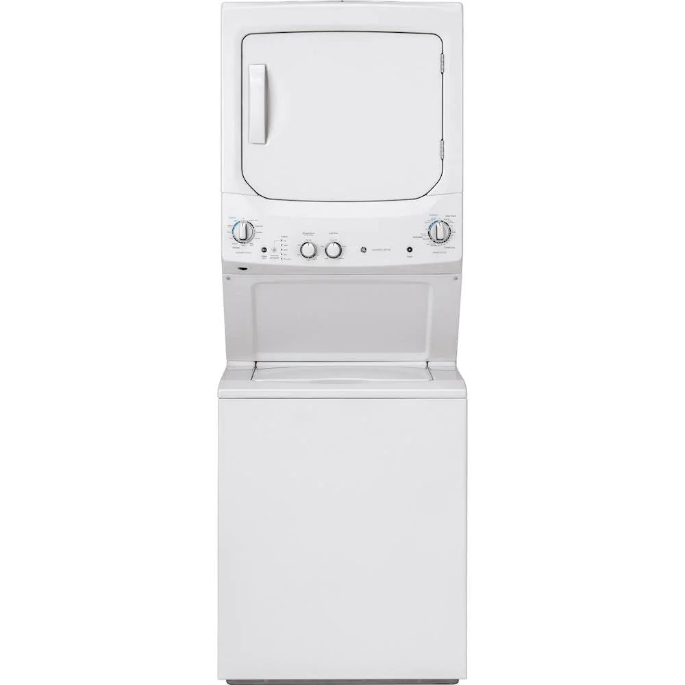 Laundry Center 2025 with 3.8 cubic foot (approx. 108 liters) top-loading washing machine and 5.9 cubic foot (approx. 167 liters) electric dryer – White
