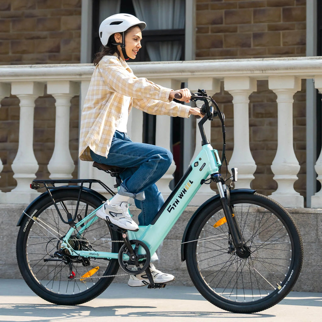 5TH WHEEL Electric Bike for Adult with 350W Motor, W18B 26" EBike with 36V 10.4Ah Removable Battery Ebike, Electric Bicycle with 7 Speed, UL2849