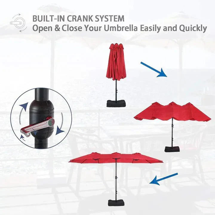 8-piece patio dining set with parasol, garden furniture set with 6 swivel dining chairs with mesh covers