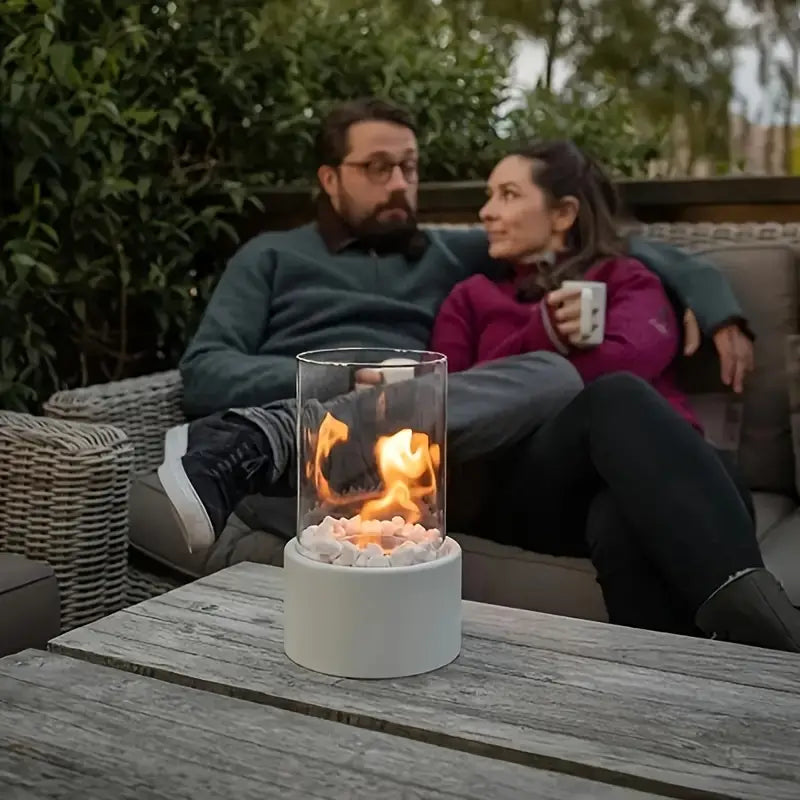 Portable fire bowl for a cozy atmosphere | Elegant & modern table fire bowl - Shakti