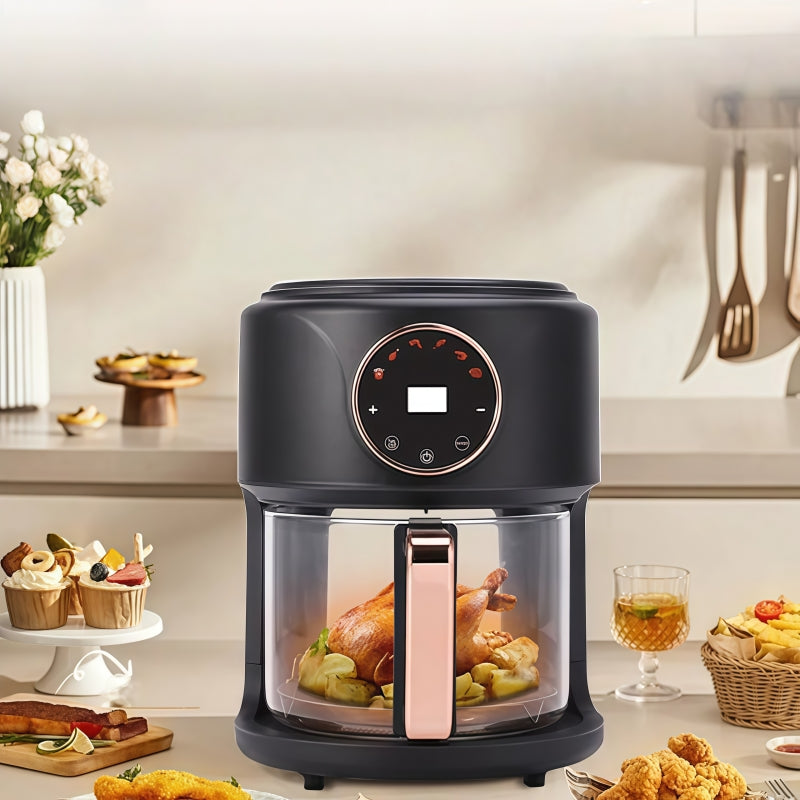 6L Multifunction Air Fryer – Smart Visual Glass Oven