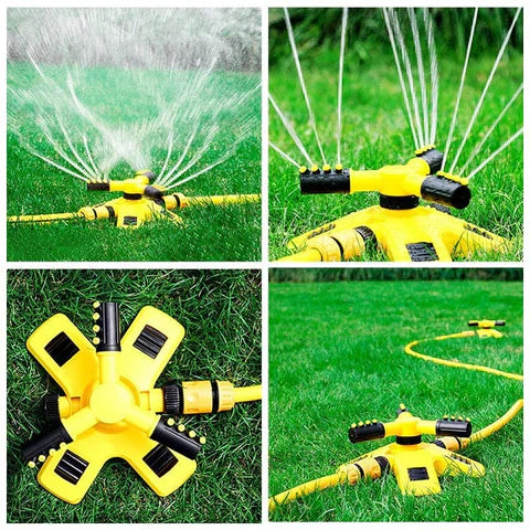 BRotating Sprinkler for Lawn | 360° Coverage, Water-Saving Technology & Adjustable Spray for Efficient Garden Irrigation