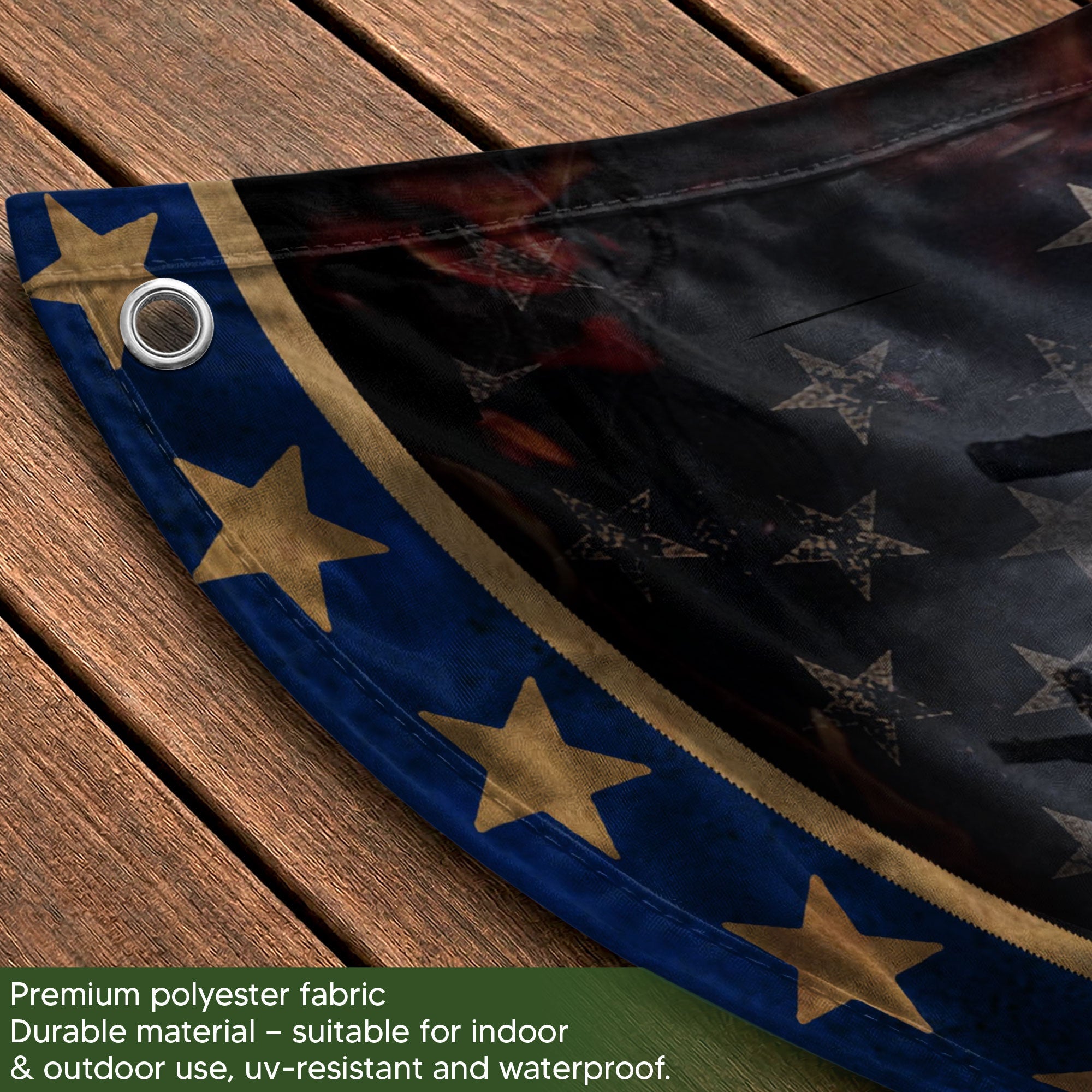 USA 250th Anniversary Fence Flag 1776-2026 American Flag with Cross We The People Patriotic Banner